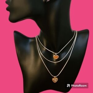 BRIGHTON Rendezvous Two Heart Layered Chain Necklace